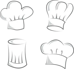 Varietyof Chef Hats Illustration PNG image