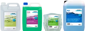 Varietyof Cleaning Products Lineup PNG image