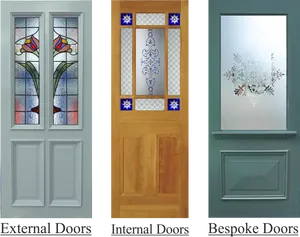 Varietyof Decorative Doors PNG image