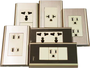 Varietyof Electrical Outletsand Switches PNG