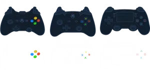 Varietyof Game Controllers Illustration PNG image