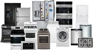 Varietyof Home Appliances PNG image