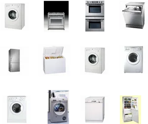 Varietyof Home Appliances Collage PNG image