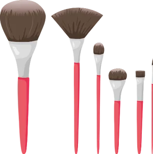 Varietyof Makeup Brushes PNG image