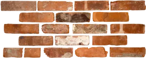 Varietyof Old Bricks Texture PNG image