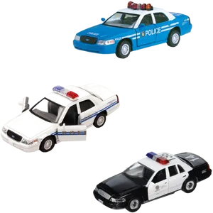 Varietyof Police Cars PNG image