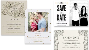 Varietyof Savethe Date Cards PNG image
