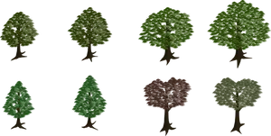 Varietyof Trees Graphic Design