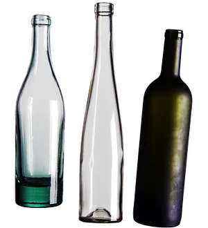 Varietyof Wine Bottles Silhouette PNG image