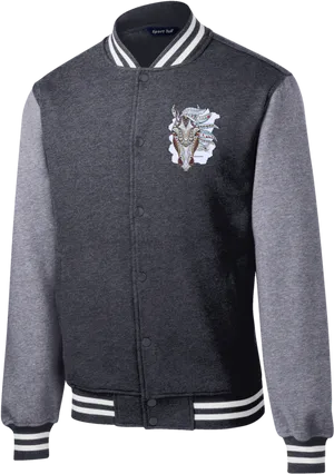 Varsity Jacketwith Horse Logo PNG