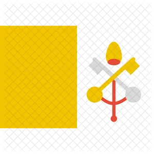 Vatican City Flag Graphic PNG image