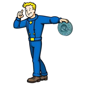 Vault Boy Illustration PNG Ubp36
