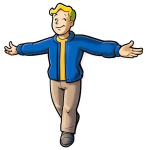 Vault Boy Original Sketch Png 06202024 PNG image