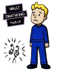 Vault Boy Simple Drawing Png 34 PNG image