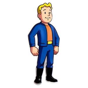 Vault Boy Unique Design PNG Lgo33