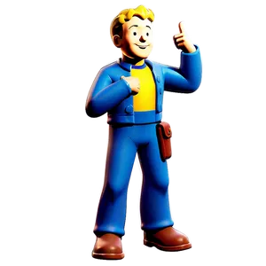 Vault Boy Video Game Icon PNG 31