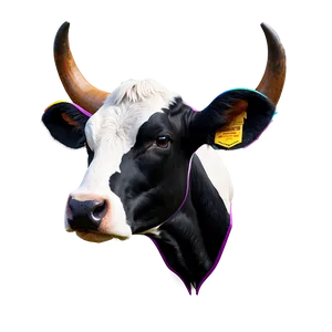 Vector Cow Head PNG Ily