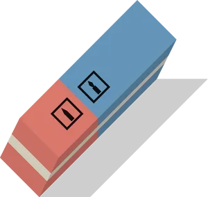 Vector Eraser Illustration PNG