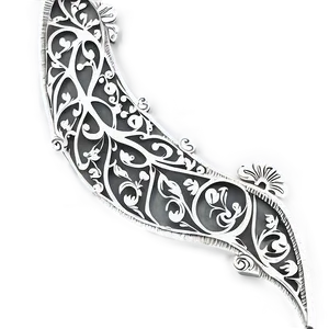 Vector Filigree Divider PNG 06212024