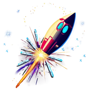 Vector Firework Rocket PNG 5