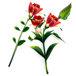 Vector Flower Stem PNG Ovu PNG