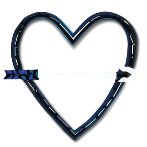 Vector Heart With Arrow PNG 16