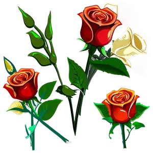 Vector Rose Bouquet PNG Mfo67 PNG