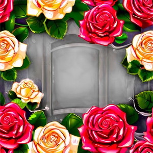 Vector Rose Frame PNG Drs30 PNG