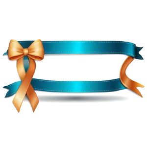 Vector Teal Ribbon Clipart PNG Gkw