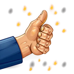 Vector Thumbs Up Design PNG Ldm