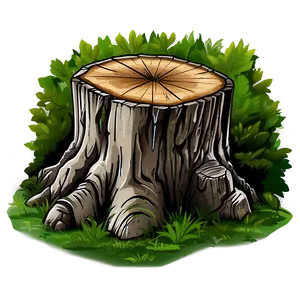 Vector Tree Stump PNG Aos24 PNG