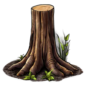 Vector Tree Stump PNG Lop15 PNG