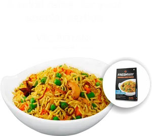 Veg Biryani Online Order Advertisement PNG image
