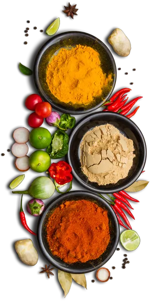 Veg Biryani Spicesand Ingredients PNG image