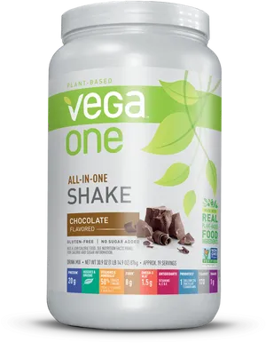 Vega One Chocolate Flavored Plant Based Protein Shake PNG image