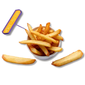 Vegan Air-fried Fries PNG Vtd40