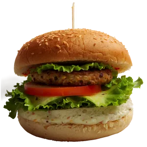 Vegan Burger PNG 05042024