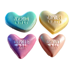 Vegan Candy Hearts PNG Fyl PNG