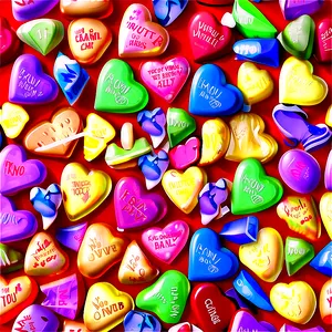Vegan Candy Hearts PNG Lmb86 PNG