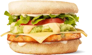 Vegan Chicken Sandwichwith Avocado PNG image