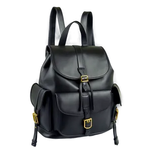 Vegan Leather Backpack Png Edw6 PNG image