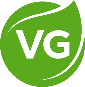 Vegan Logo Green Background PNG image
