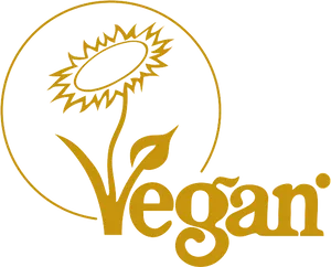 Vegan Logo Sunflower Design PNG image