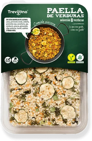 Vegan Paella Prepackaged Meal PNG