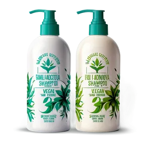 Vegan Shampoo Bottle PNG 06132024