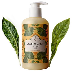 Vegan Shampoo Bottle PNG 06132024
