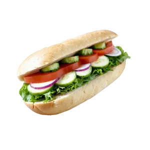 Vegan Sub Sandwich PNG Qet