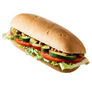 Vegan Sub Sandwich PNG Tbj