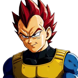 Vegeta Red Hair Png 97 PNG image