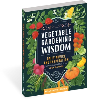 Vegetable Gardening Wisdom Book Cover PNG image